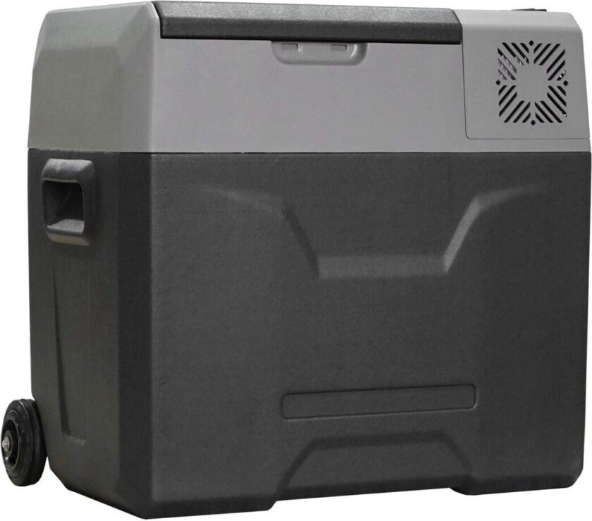 Kjøleboks Bil 50L Elbilkjøleskap Med Kompressor For Campingreiser 12/24V Dc Og 110-240V Ac Grå