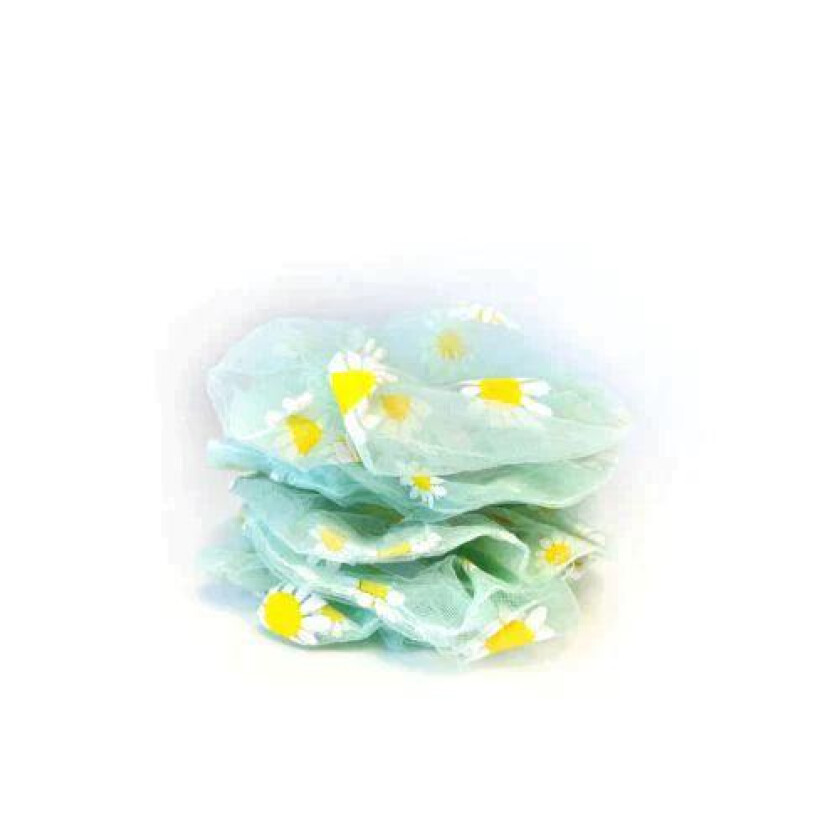 Organza Scrunchie Mønster - Sunflower Mint