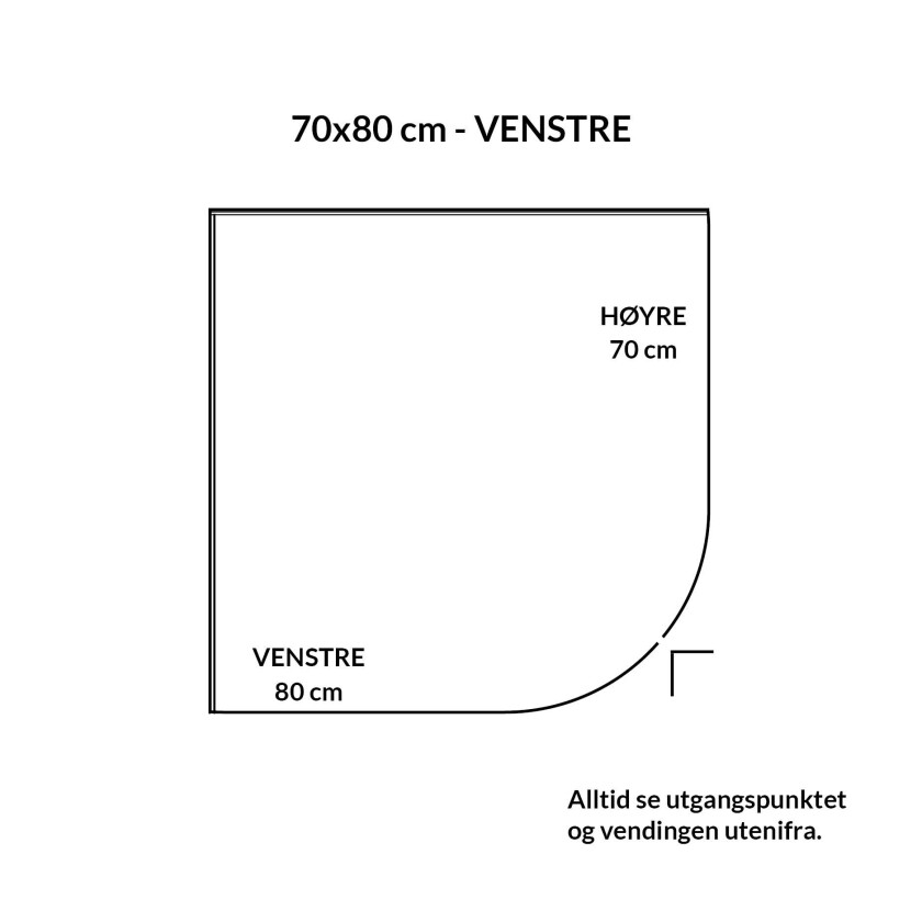 Bilde av VikingBad Mats Dusjhjørne Leddet - Krom