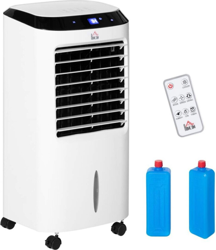 Mobilt Klimaanlegg Med Luftfukting Vannkjøling Klimaanlegg Luftkjøler 8T Timer Fjernkontroll Bruksplass 20㎡ 600W Abs 38,2X31,6X7