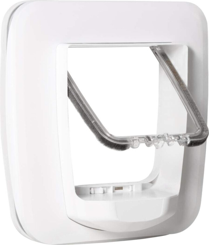 Katteluke Hundeluke Med 4 Låsemuligheter Og Magnet, For Inner- Og Ytterdører, 30X29X10Cm