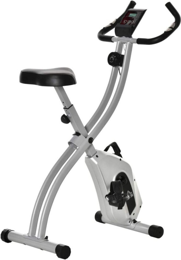 Treningssykkel X-Bike Med 8-Nivå Justerbar Magnetisk Motstand, Sammenleggbar, Høydejusterbar, Lcd Treningscomputer