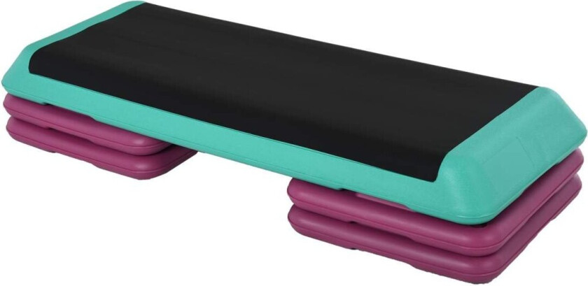 Stepping Board Aerobic Fitness Treningssykkel Stepper Høydejusterbar 10Cm/15Cm/20Cm Pvc Pp Svart+Grønn+Lilla 110 X 40 X 20 Cm