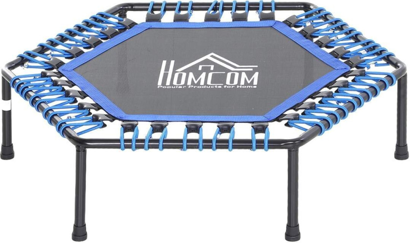 Fitness Trampoline, Trampoline For Yoga, Hagetrampolin, Stål + Pp, Blå, Ø105 X 26H Cm