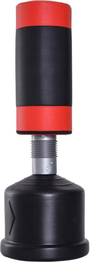 Stående Boksesekk Boksing Dummy Boksing Dummy Trening Boksing Partner Boksesekk Boks 158-186 Cm Høydejusterbar Ny Svart + Rød