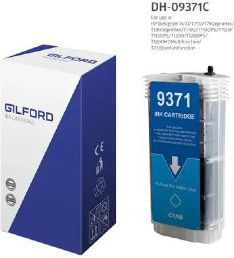Blekk Cyan No.72 - T1100 130ml - C9371a