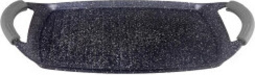 HR-5236: 47 cm marmorbelagt grillplate + grillsårrygger