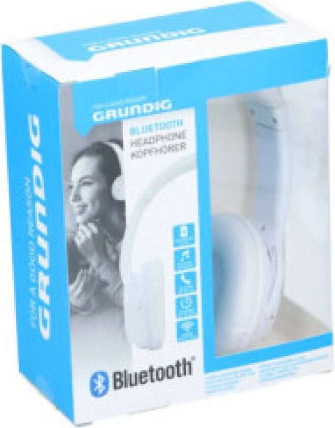 ED-40080: Bluetooth stereohodetelefoner med støyisolerende mikrofon hvit