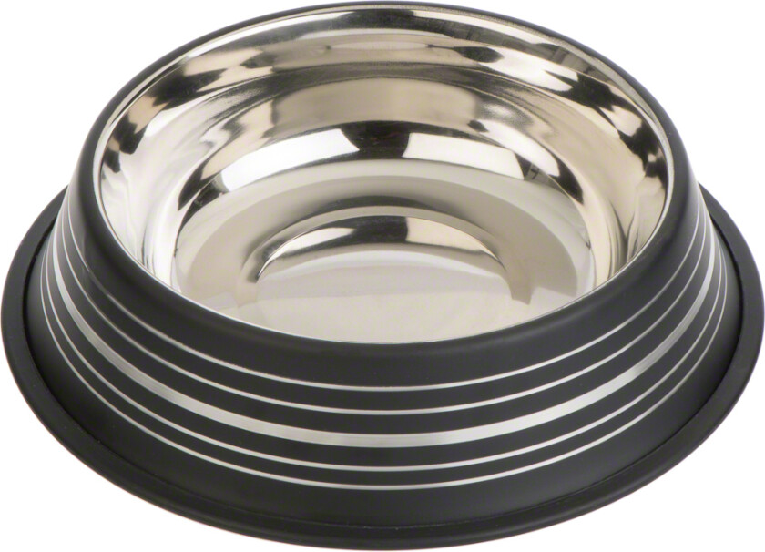 Silver Line matskål i rustfritt stål, matt svart - 450 ml, Ø 20 cm
