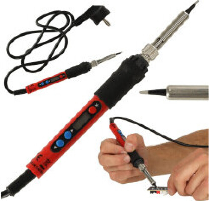 Bilde av Oppvarmet motstand loddebolt temperaturkontroll LCD-skjerm 80W