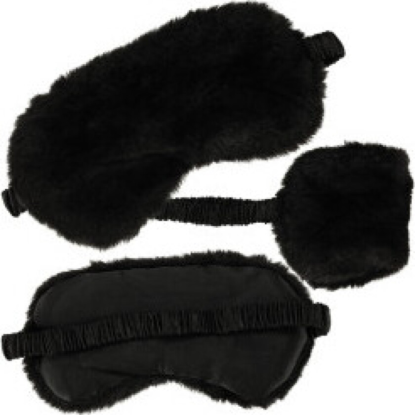Sovemaske for bind for øynene svart
