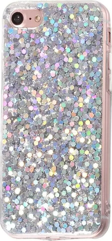 iPhone SE (2022 / 2020) / 8 / 7 Glitter Deksel - Sølv