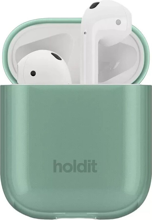 Holdit Apple AirPods (1 & 2. gen.) Seethru Case Deksel - Moss Green