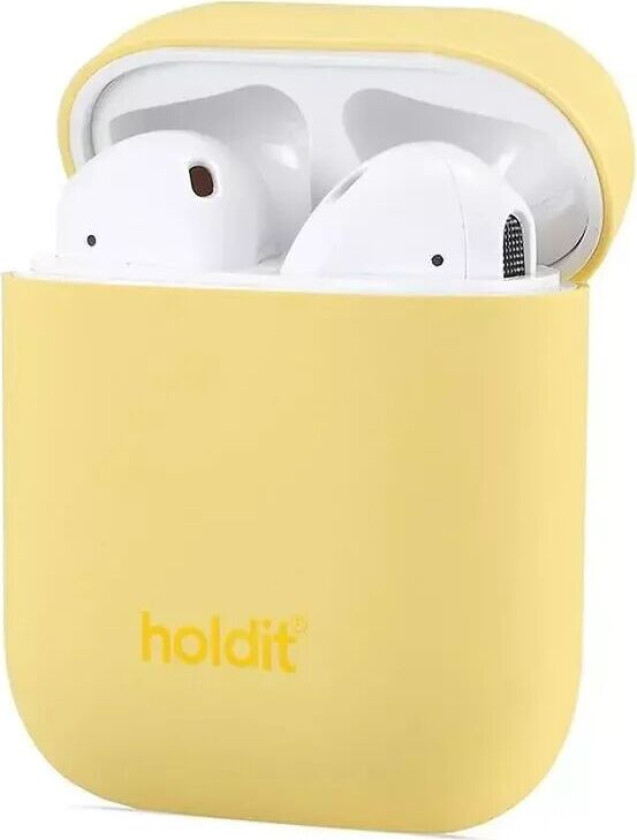 Holdit Nygård Silikondeksel Til Apple AirPods (1 & 2. gen.) - Gul