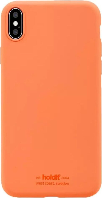 Holdit iPhone XS Max Soft Touch Silikon Deksel - Orange