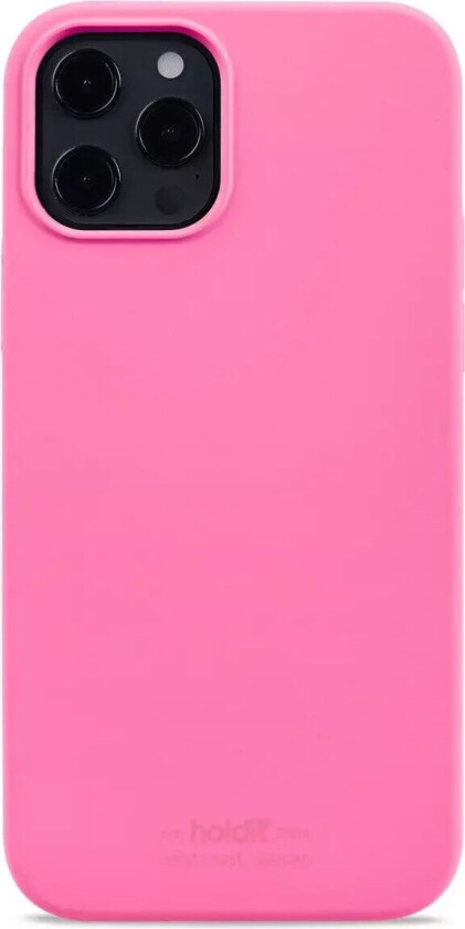 Holdit iPhone 12 / 12 Pro Soft Touch Silikon Deksel - Bright Pink