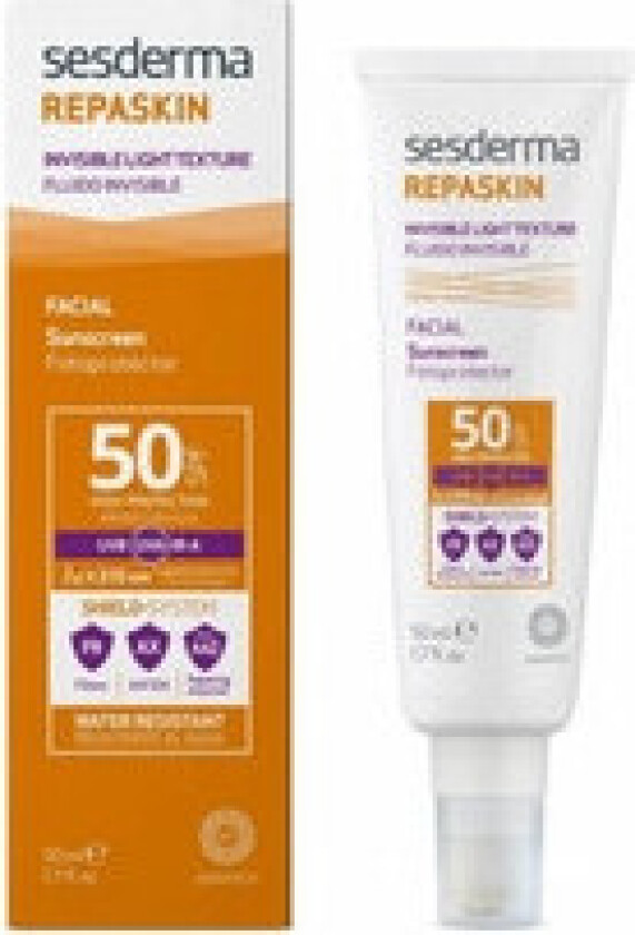 - Repaskin Invisible Light Texture Facial Sunscreen SPF 50 - Skin fluid invisible photo protection 50ml