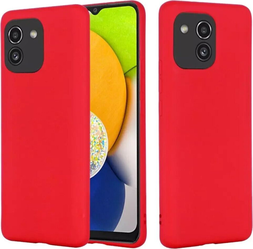 Samsung Galaxy A03 Liquid Silikon Deksel - Rød