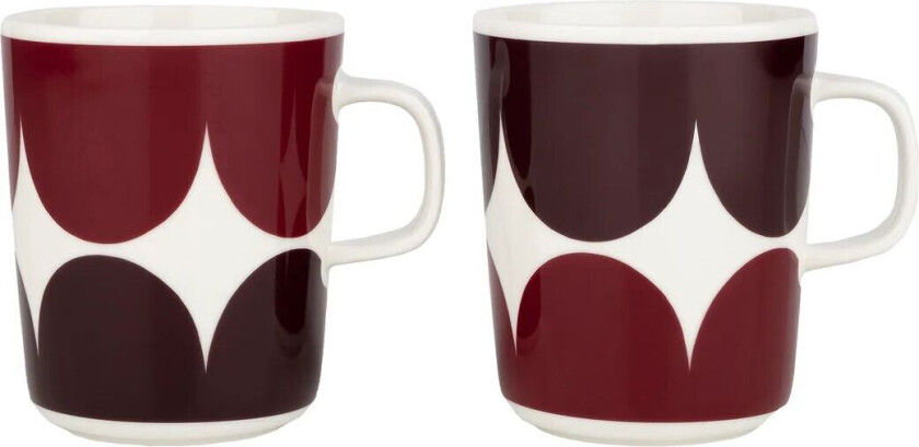 Härkä kopp 25 cl 2-pakning white-dark wine-dark red