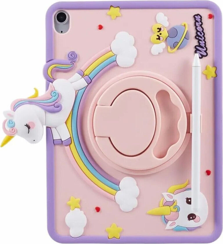 iPad 10.9 (2022) Barne Deksel m. Stativfunksjon & Cartoon - Rosa