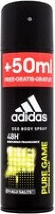 Adidas Game 200ml, Menn, Deodorant, Spray deodorant, Spray, 200 ml, 48 timer