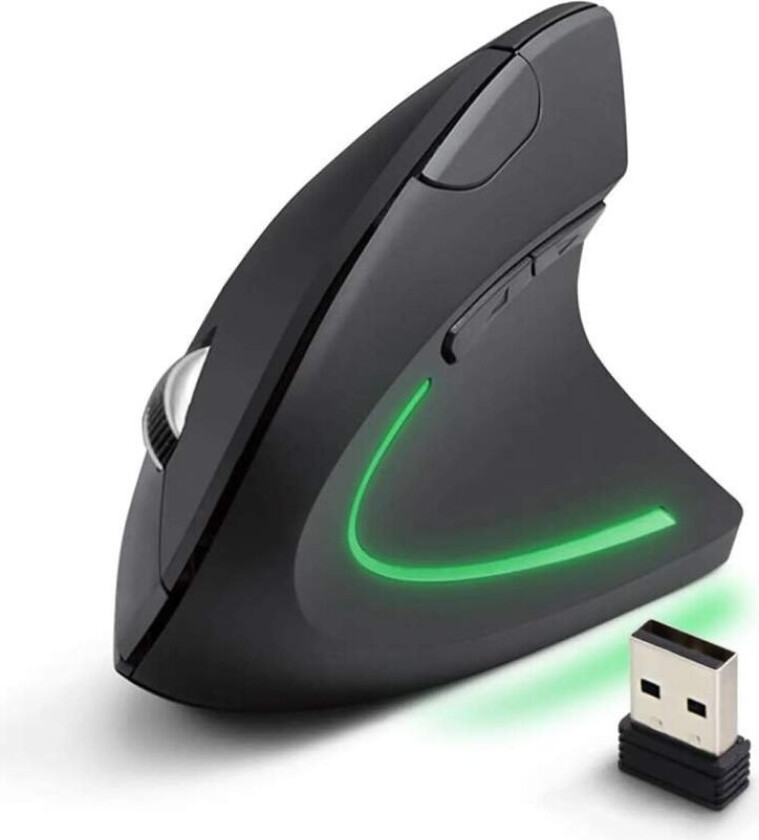 trådløs 2,4Ghz vertikal optisk mus 6D Usb Corvus