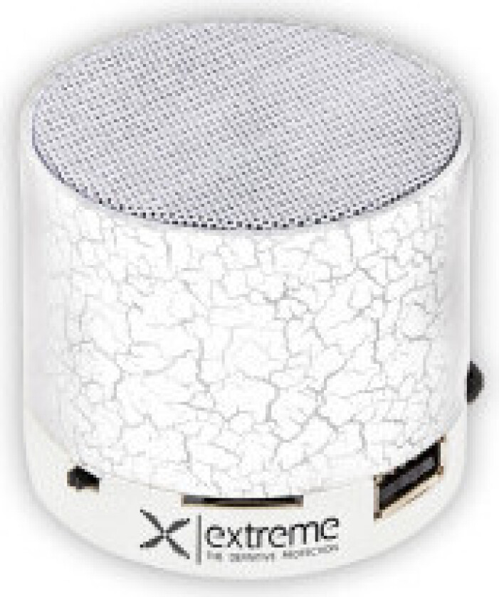 Ekstrem Bluetooth Høyttaler Fm Radio Flash Hvit
