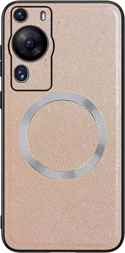 Huawei P60 Pro Plast Deksel med Grov Tekstur - MagSafe-Kompatibel - Gull