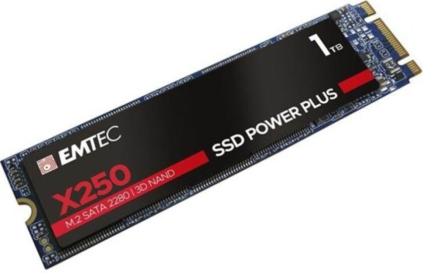 Emtec Intern SSD X250 1TB M.2 SATA III 3D NAND 520MB/sek ECSSD1TX250