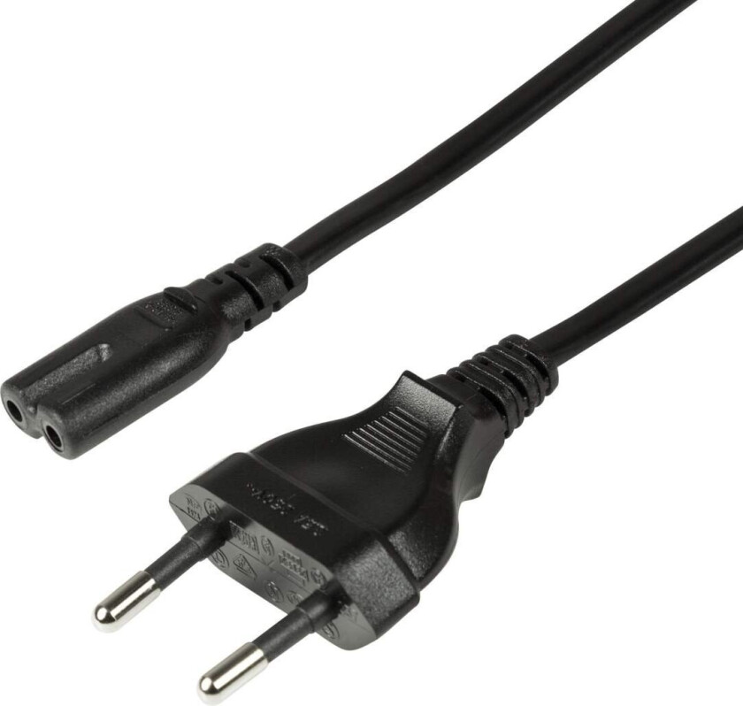 Bilde av Apparatkabel Euro - C7 Sort 3m