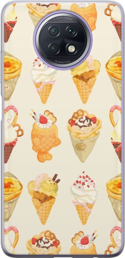 Mobildeksel til Xiaomi Redmi Note 9T med Glassig motiv