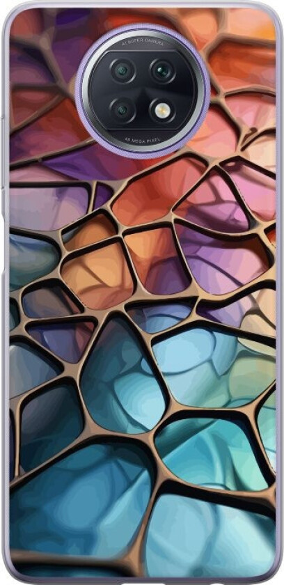 Mobildeksel til Xiaomi Redmi Note 9T med Metalliskt mønster motiv