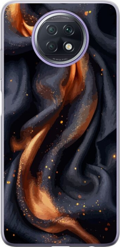 Mobildeksel til Xiaomi Redmi Note 9T med Brennende silke motiv