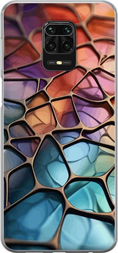 Mobildeksel til Xiaomi Redmi Note 9S med Metalliskt mønster motiv