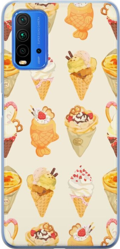 Mobildeksel til Xiaomi Redmi Note 9 4G med Glassig motiv