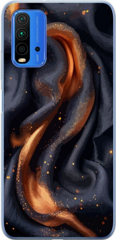 Mobildeksel til Xiaomi Redmi Note 9 4G med Brennende silke motiv