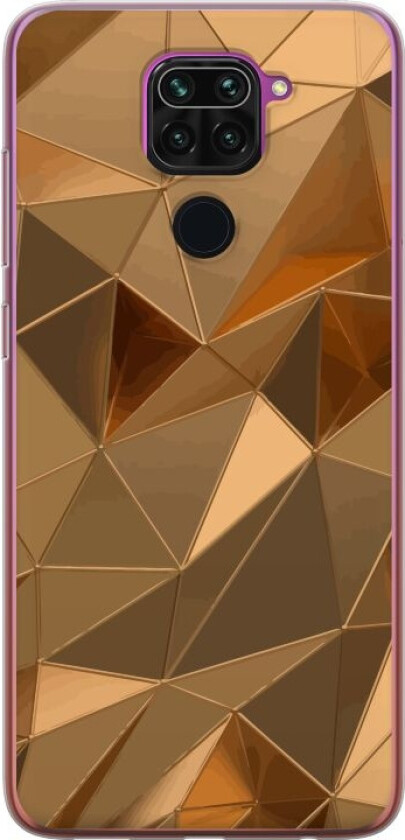 Mobildeksel til Xiaomi Redmi Note 9 med 3D Gull motiv