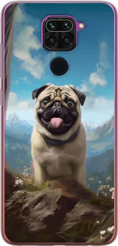 Mobildeksel til Xiaomi Redmi Note 9 med Glad Hund motiv
