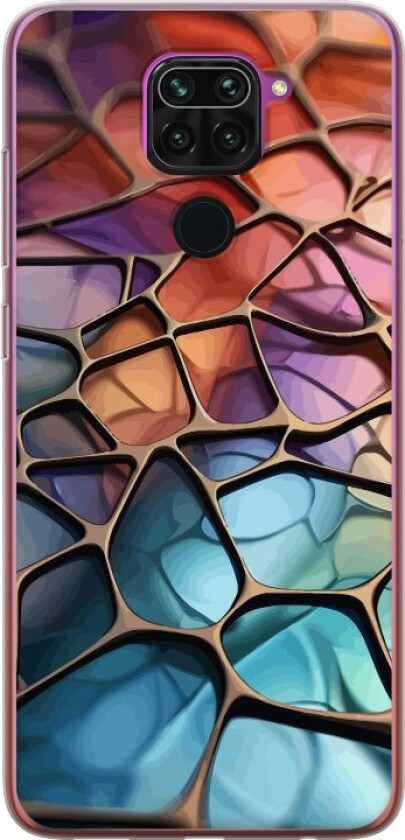 Mobildeksel til Xiaomi Redmi Note 9 med Metalliskt mønster motiv