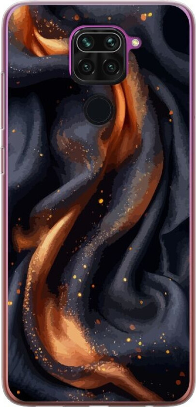 Mobildeksel til Xiaomi Redmi Note 9 med Brennende silke motiv