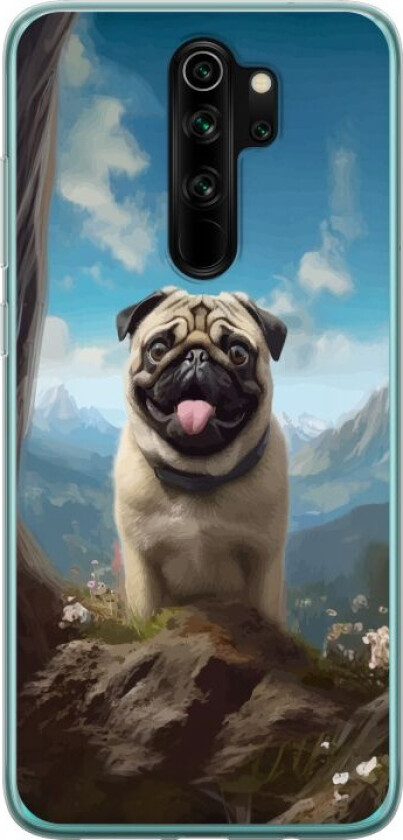 Mobildeksel til Xiaomi Redmi Note 8 Pro med Glad Hund motiv