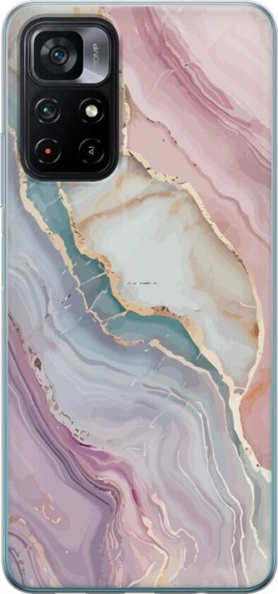 Mobildeksel til Xiaomi Poco M4 Pro 5G med Marmor motiv