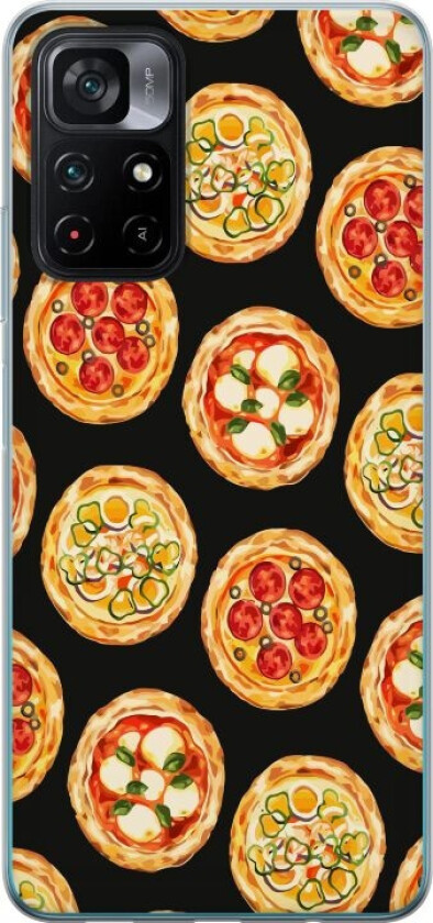 Mobildeksel til Xiaomi Poco M4 Pro 5G med Pizza motiv