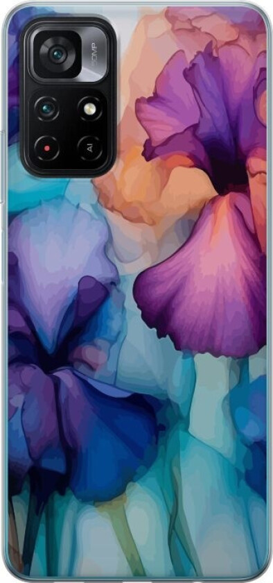 Mobildeksel til Xiaomi Poco M4 Pro 5G med Magiske blomster motiv