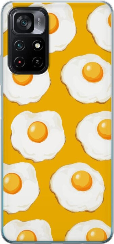 Mobildeksel til Xiaomi Poco M4 Pro 5G med Stekt egg motiv