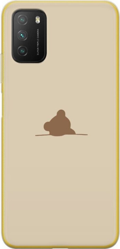 Mobildeksel til Xiaomi Poco M3 med Nalle motiv