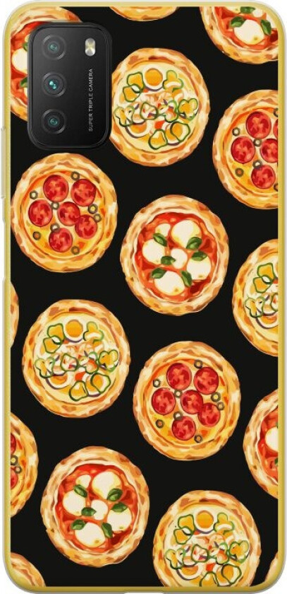 Mobildeksel til Xiaomi Poco M3 med Pizza motiv