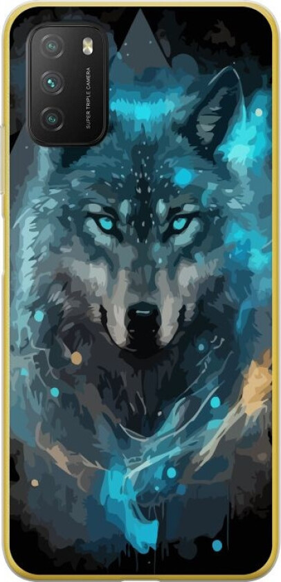 Mobildeksel til Xiaomi Poco M3 med Ulve motiv