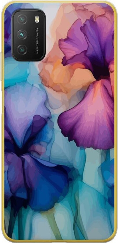 Mobildeksel til Xiaomi Poco M3 med Magiske blomster motiv