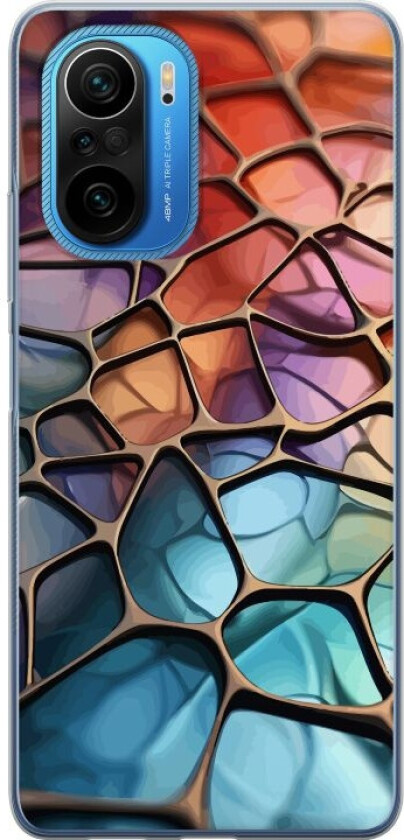 Mobildeksel til Xiaomi Poco F3 med Metalliskt mønster motiv